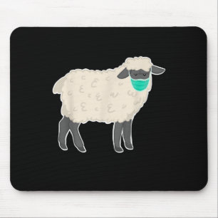 Tapis De Souris Masque simple à porter pour les moutons Cadeau a