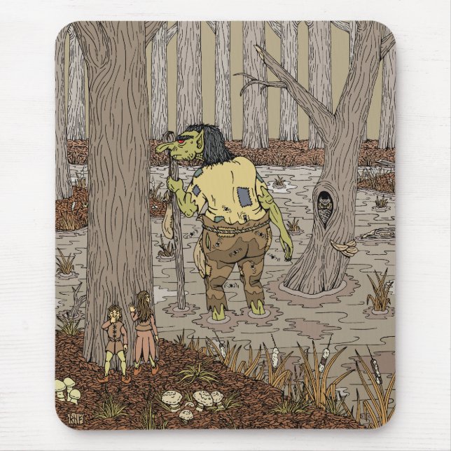 Tapis De Souris Masquer le troll de fond d'âne (Devant)