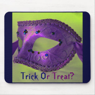 Tapis De Souris "Masquerade" Trick Ou Treat Mousepad - Personnalis