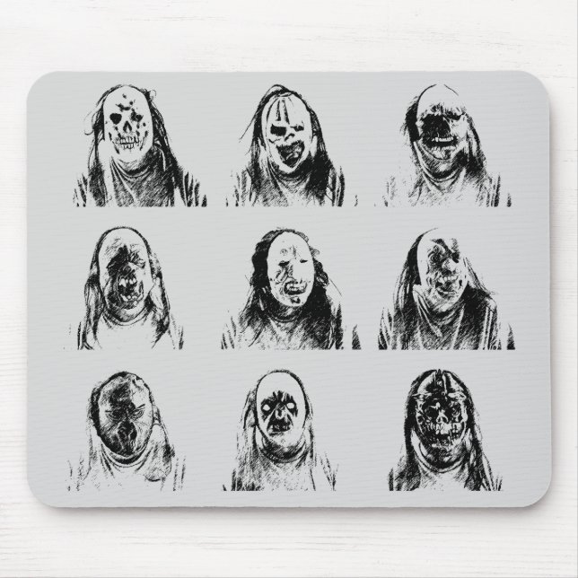 Tapis De Souris Masques d'horreur (Devant)