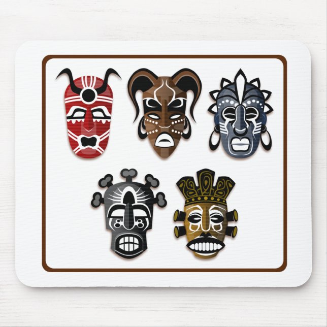 Tapis De Souris Masques tribaux (Devant)
