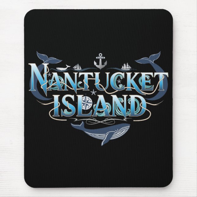 Tapis De Souris Massachusetts de Nantucket Island (Devant)