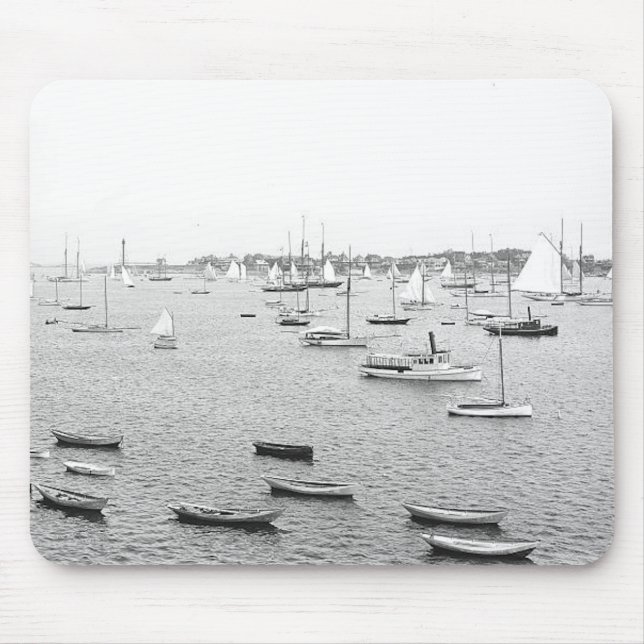 Tapis De Souris Massachusetts du port de Marblehead 1900 (Devant)