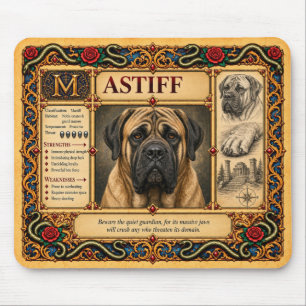 Tapis De Souris Mastiff, Art du Bestiaire Médiéval