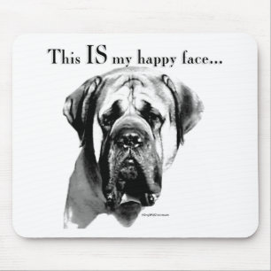 Tapis De Souris Mastiff Joyeux visage