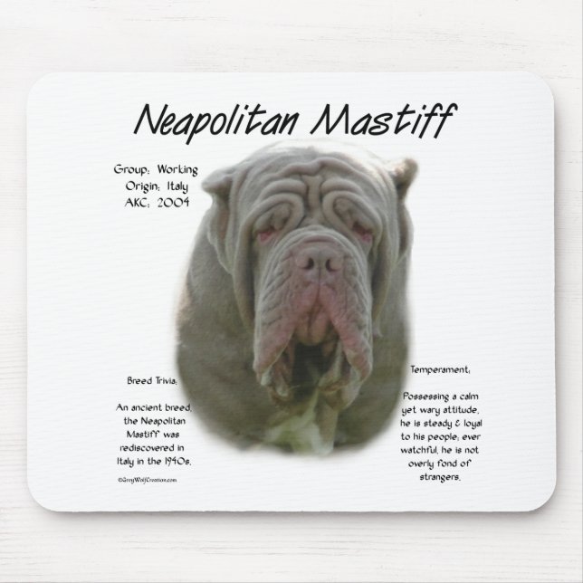Tapis De Souris Mastiff napolitain (tawny) (Devant)