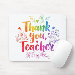 Tapis De Souris Mat de bureau de l'enseignant - Merci, enseignant!