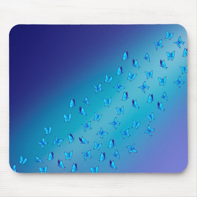 Tapis De Souris Mat de souris de papillons enchantés (Devant)