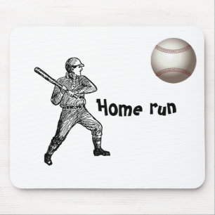 Tapis De Souris Match de baseball à domicile Équipe Entraîneur Spo