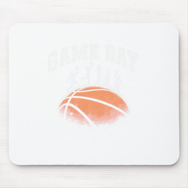 Tapis De Souris Match de basket-ball vintage  (Devant)
