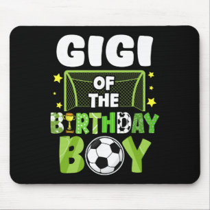 Tapis De Souris Match de foot de famille pour l'anniversaire de Gi