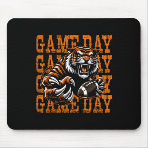 Tapis De Souris Match de football des Tigers Jour de match Vintage