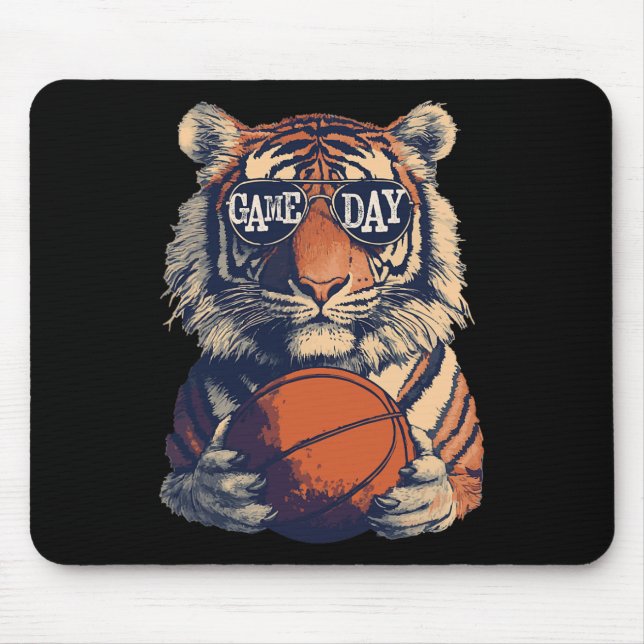 Tapis De Souris Match du jour des Tigers Sketll  (Devant)