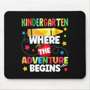 Tapis De Souris Maternelle où l'aventure commence Premier jour de