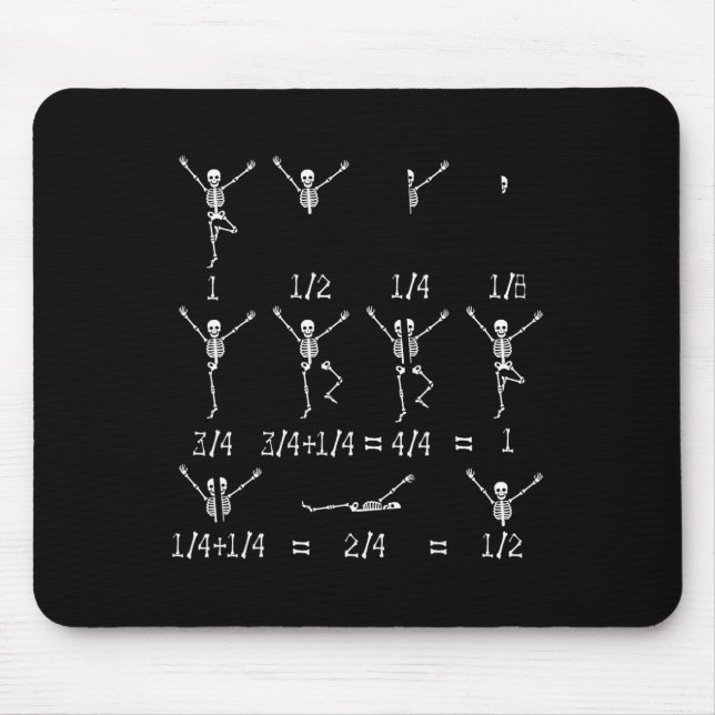 Tapis De Souris Math Enseignant équation Squelette Étudiants en ma (Devant)