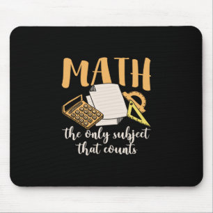 Tapis De Souris Math Enseignant Math Le Seul Sujet