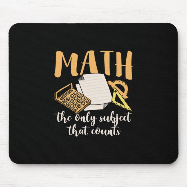Tapis De Souris Math Enseignant Math Le Seul Sujet (Devant)