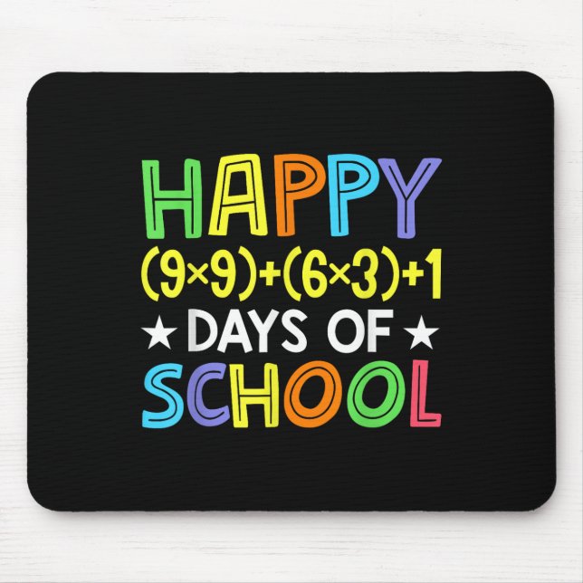 Tapis De Souris Math Formula 100 Jours D'École Drôle Enseignant Ma (Devant)