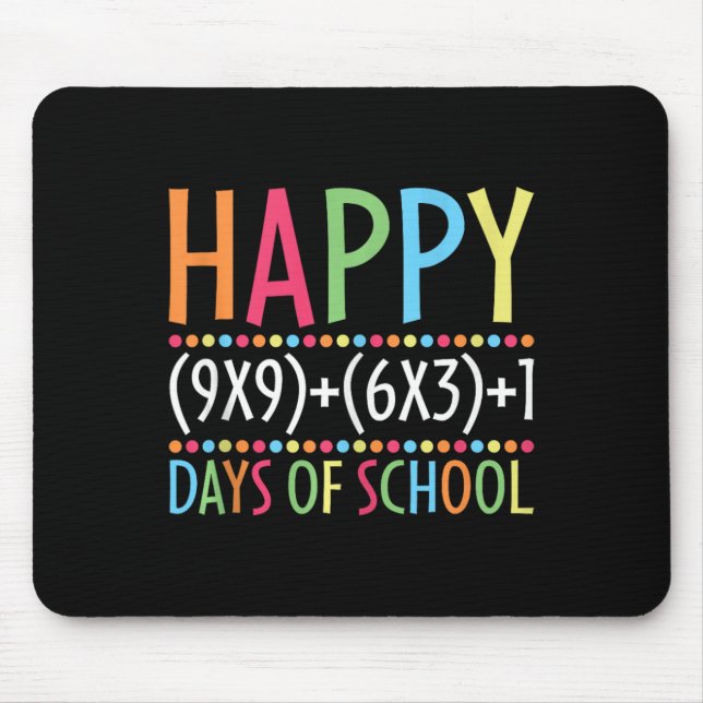Tapis De Souris Math Formula 100 Jours D'École Drôle Enseignant Ma (Devant)