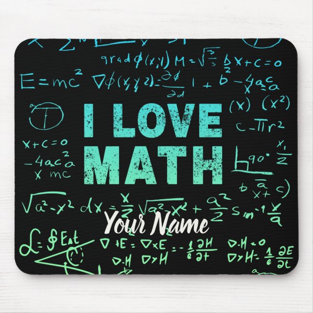 Tapis De Souris Math Teacher or Mathematics Professeur et étudiant (Devant)