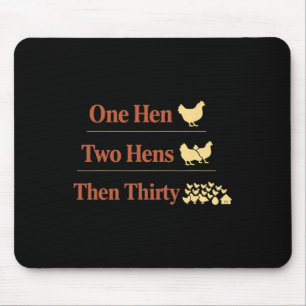 Tapis De Souris Mathématiques de poulet Trop de poulets Humour de