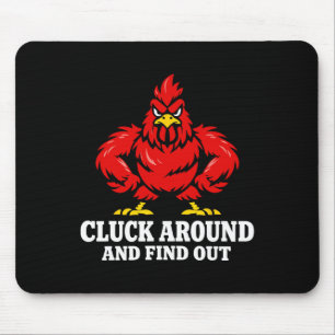 Tapis De Souris Mathématiques de poulet Trop de poulets Humour de