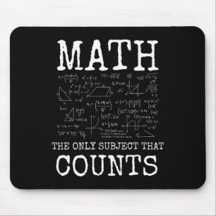 Tapis De Souris Mathématiques La Seule Matière Qui Compte Professe