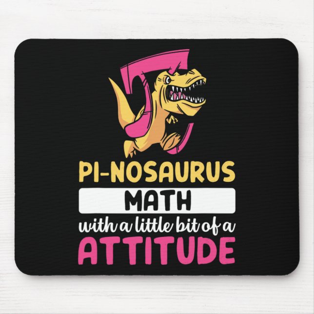 Tapis De Souris Mathématiques Pi Dinosaur Dino Pi Day (Devant)