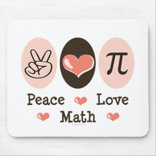 Tapis De Souris Maths Mousepad d'amour de paix