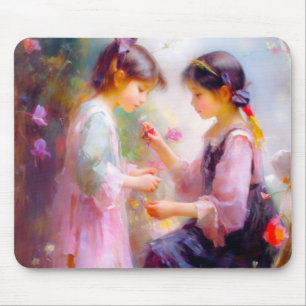 Tapis De Souris Matin dans un jardin