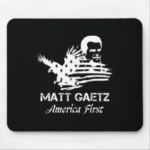Tapis De Souris Matt Gaetz Face Drapeau Américain Aigle Trump 2024