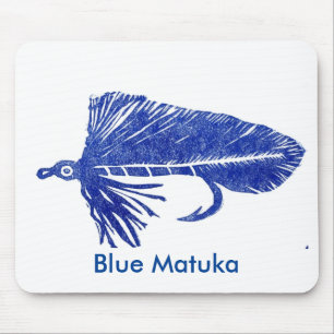 Tapis De Souris "Matuka bleu" truite classique Mousepad