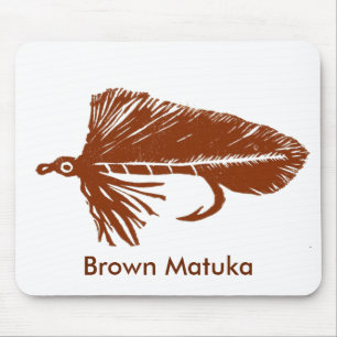 Tapis De Souris "Matuka Brown" truite classique Mousepad