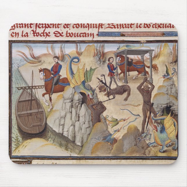 Tapis De Souris Maugis combattant le serpent (Devant)