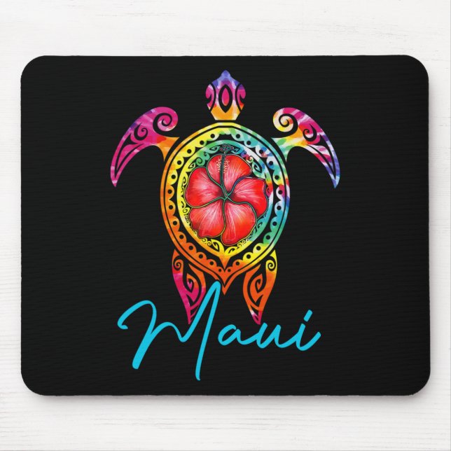 Tapis De Souris Maui Hawaii Tie Dye (Devant)