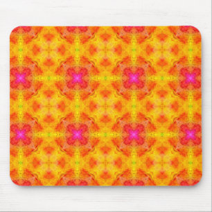 Tapis De Souris Mausepad rose jaune