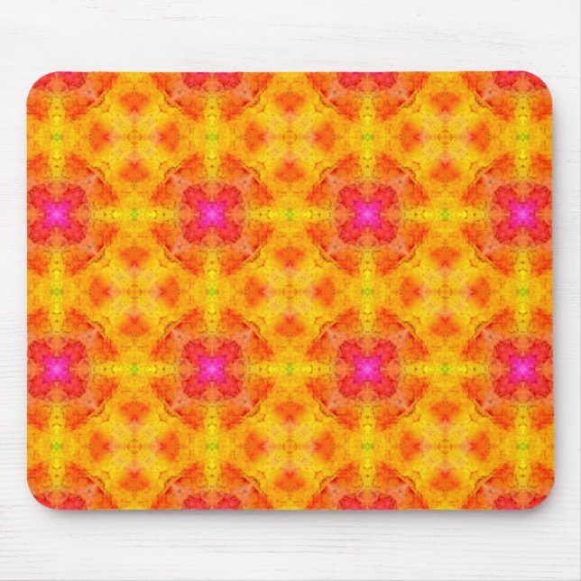 Tapis De Souris Mausepad rose jaune (Devant)