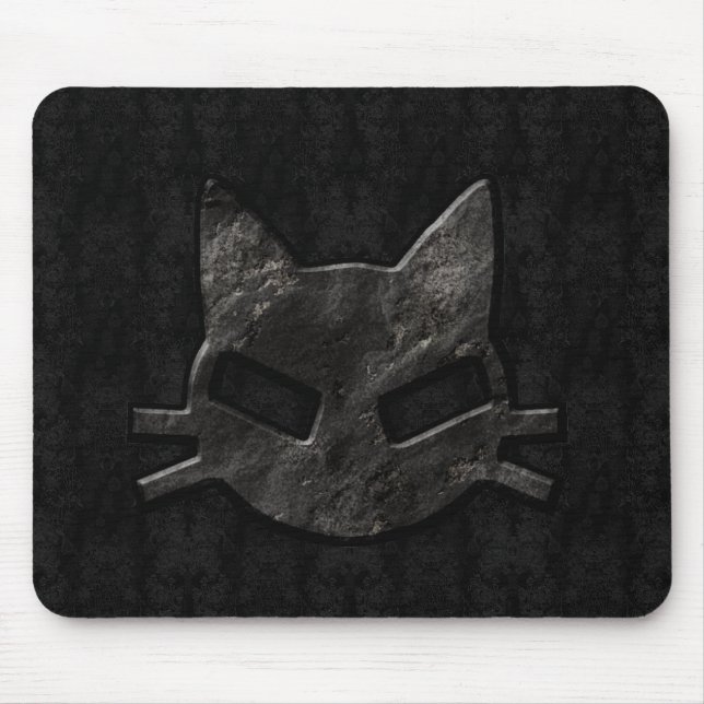 Tapis De Souris Mauvais Kitty Mousepad gothique noir (Devant)