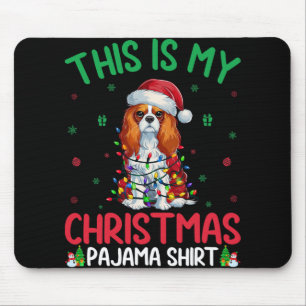 Tapis De Souris Mauvais Noël Cavalier Roi Charles Espagnol Chien C