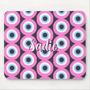 Tapis De Souris mauvais œil rose personnalisable