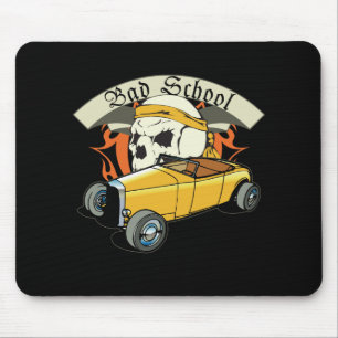 Tapis De Souris Mauvaise école Hotrod