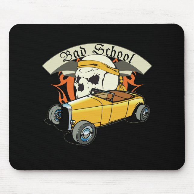 Tapis De Souris Mauvaise école Hotrod (Devant)