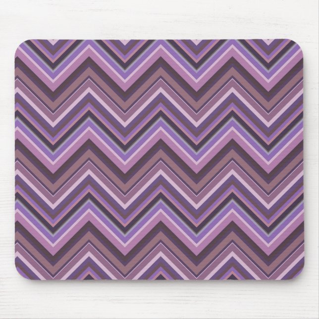 Tapis De Souris Mauve zigzag stripes (Devant)