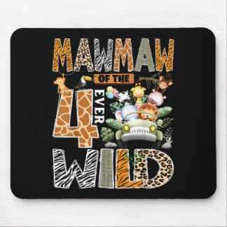 Tapis De Souris Mawmaw des quatre safari sauvage 4e anniversaire g