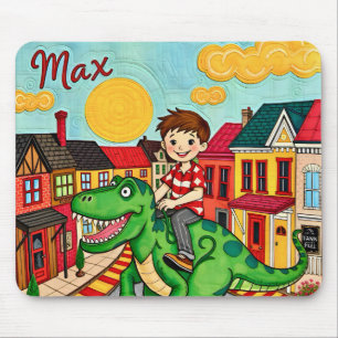 Tapis De Souris MAX ~ Embarquer un Dinosaure ! ~ Mousepad