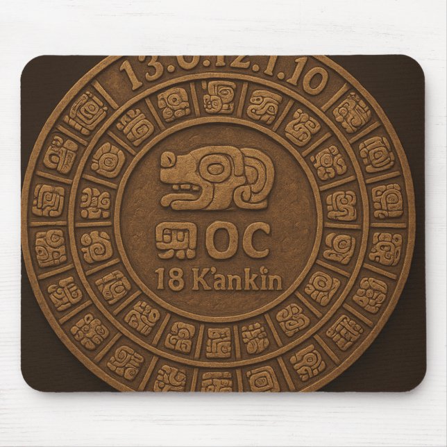Tapis De Souris 🖱️ Mayan Long Count Mouse Pad (Devant)