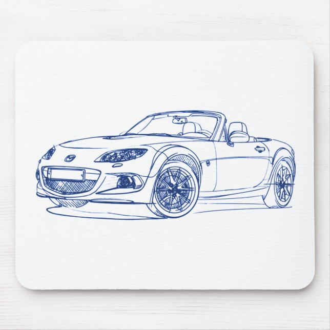 Tapis De Souris Maz Miata MX5 2013 (Devant)