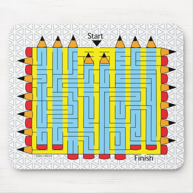Tapis De Souris Maze crayon (Devant)