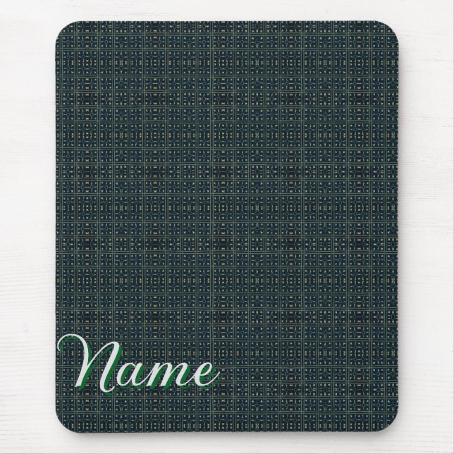 Tapis De Souris Maze ornemental foncé (Devant)