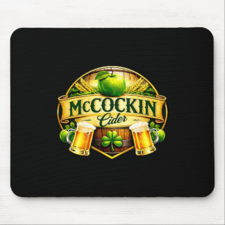 Tapis De Souris Mccockin cidre mccain humour drôle de la Saint-Pat